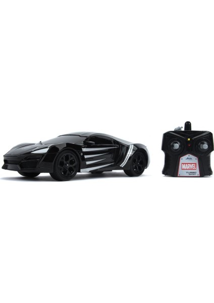 Marvel Kara Panter Black Panther RC Lykan Hypersport 1:16 Uzaktan Kumandalı Araba 226001