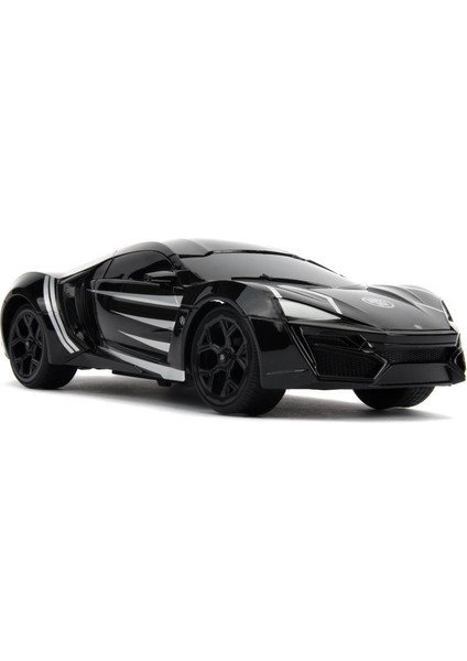 Marvel Kara Panter Black Panther RC Lykan Hypersport 1:16 Uzaktan Kumandalı Araba 226001