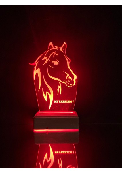 'at' Kişiye Özel 16 Renk Dekoratif Lamba fiyatları