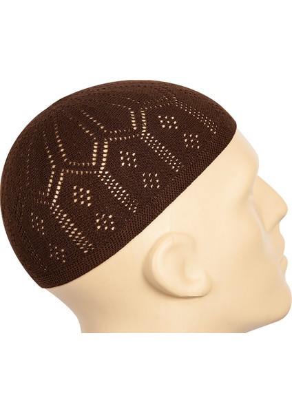 Mercan Namaz Takkesi Koyu Kahve 12 Adet