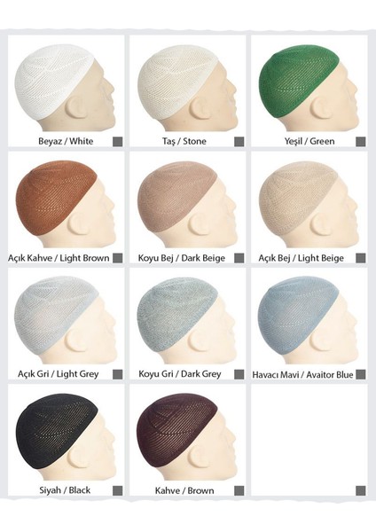 Gold Lüks Dantel Örme Namaz Takkesi Koyu Gri 1 Adet fiyatları