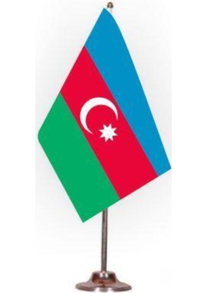 Azerbaycan Masa Bayrağı Direkli