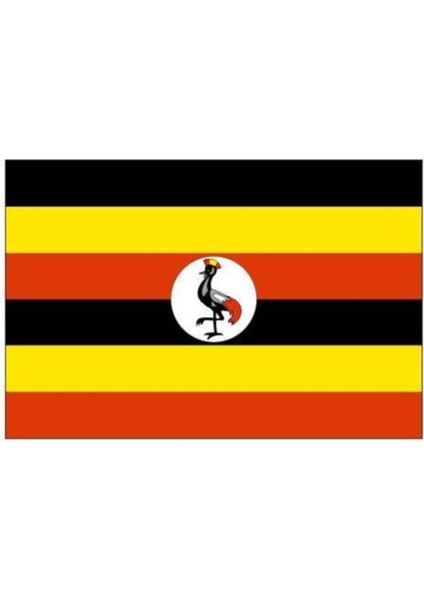 Uganda Gönder Bayrağı 50 x 75 cm cm