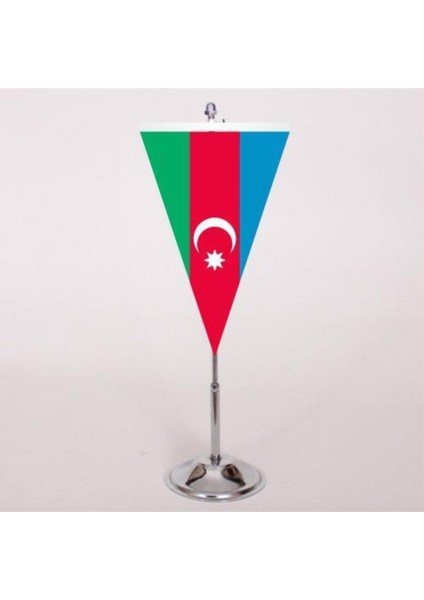 Azerbaycan Masa Bayrağı Üçgen