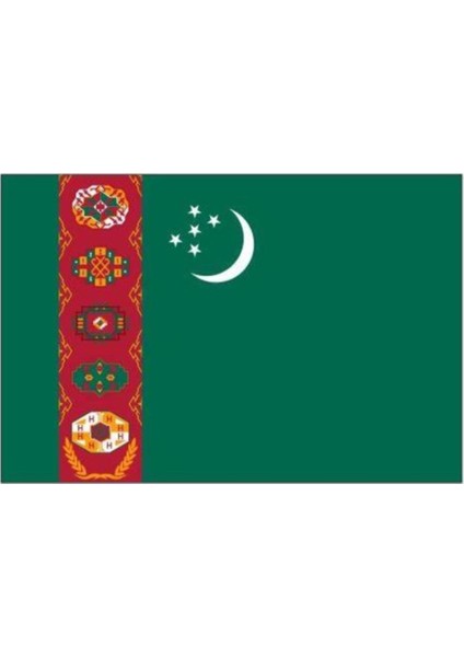 Türkmenistan Gönder Bayrağı 150 x 225 cm
