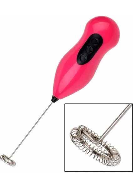 Mini Mixer Kahve Süt Köpürtücü Karıştırıcı Cappucino Mikser - Pratik Pilli Köpürtücü