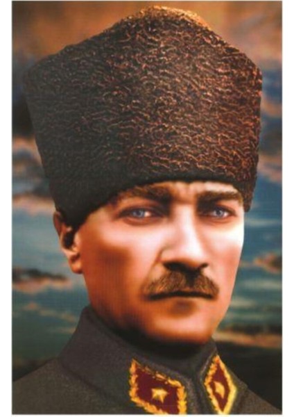 Atatürk Posteri Bayrağı 70 x 105 cm