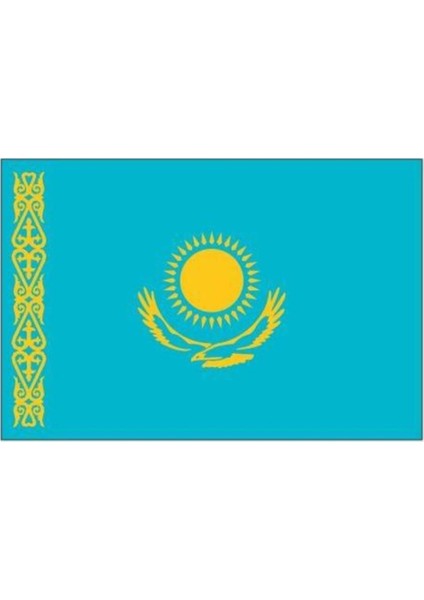 Kazakistan Gönder Bayrağı 100 x 150 cm