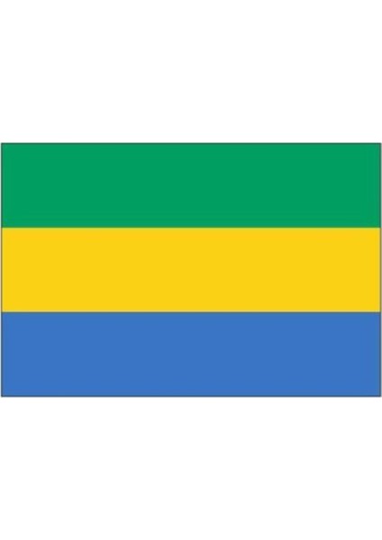 Gabon Gönder Bayrağı 50 x 75