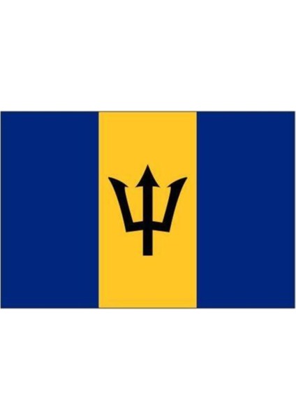 Barbados Gönder Bayrağı 50 x 75 cm