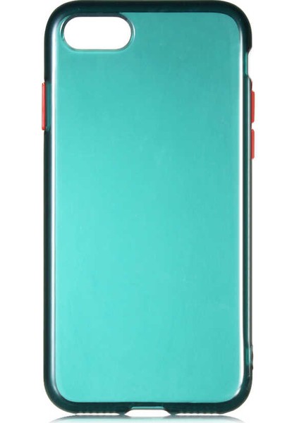 Apple iPhone Se 2020 Kılıf Renkli Yumuşak Bistro Kapak Yeşil