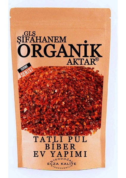 GLŞ Şifahanem Organik Aktar Tatlı Pul Biber  ( Ev Yapımı Saf Antep ) 500 gr