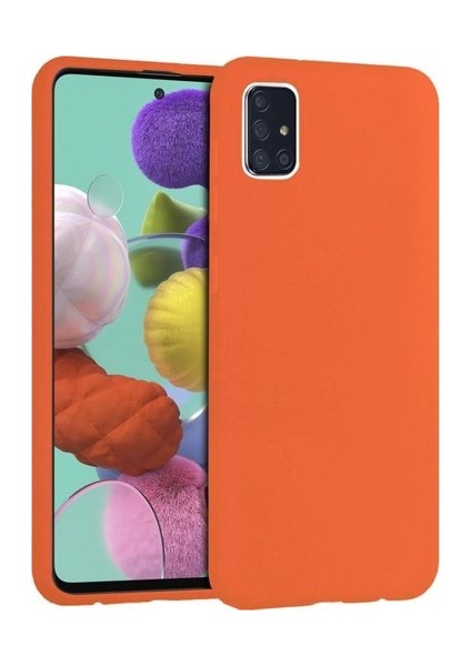 Samsung A72 Lansman Kılıf Turuncu