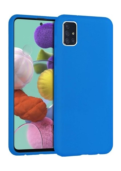 Samsung A72 Lansman Kılıf Mavi