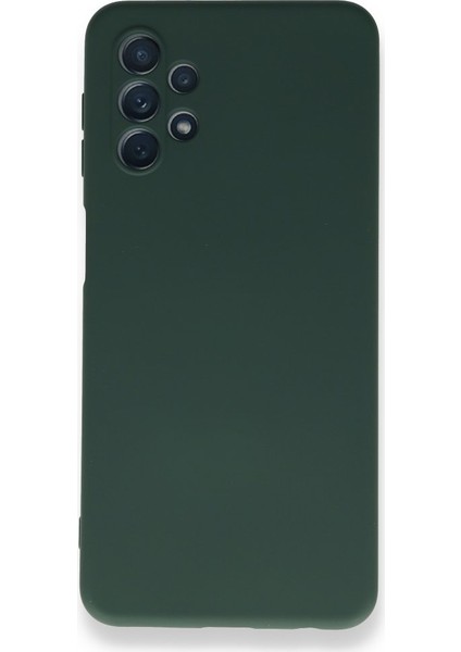 Samsung Galaxy A72 Kamera Korumalı Lansman Kılıf Haki Yeşil