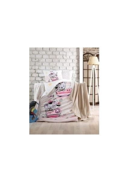 Ranforce Bebek Nevresim Takımı Sailing Pembe