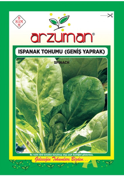 Geniş Yaprak Ispanak Tohumu 25 gr 2000 Ad Tohum