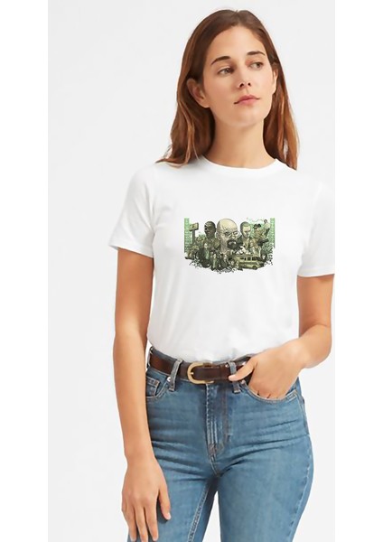 Breakıng Bad 2 Baskılı Beyaz Kadın Tshirt
