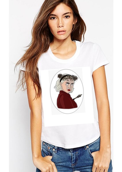 Chilling Adventures Of Sabrina Ressurection Kadın Beyaz Tshirt