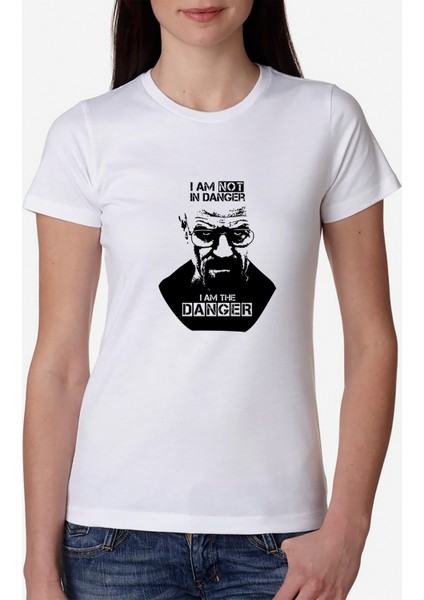Breaking Bad I Am The Danger Kadın Beyaz Tshirt