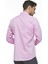 Pamuklu Pembe Uzun Kollu Düğmeli Yaka Slim Fit Gömlek,OT-C-21015 4