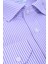 Erkek Çizgili Uzun Kollu Yarı Slim Lila Pamuklu Gömlek,OT-C-20125 1