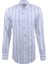 Beyaz Keten Çizgili Uzun Kollu Pamuklu Regular Gömlek,OT-C-20018 3