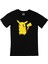Utangaç Pikachu Siyah Tişört 1