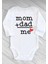 Mom & Dad + Me Baskılı Kollu Bebek Body & Zıbın 1