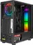 Spectra Tempered Glass 600W 80PLUS Rainbow Fan ve Ledli 1*usb 3.0 + 2* USB 2.0 Gaming Kasa 3