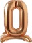 Ayakta Durabilen Bronze 0 Rakam Folyo Balon 1