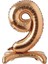 Ayakta Durabilen Bronze 9 Rakam Folyo Balon 1