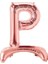 Ayakta Durabilen Rose Gold P Harf Folyo Balon 1