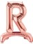 Ayakta Durabilen Rose Gold R Harf Folyo Balon 1