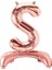 Ayakta Durabilen Rose Gold S Harf Folyo Balon 1