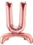 Ayakta Durabilen Rose Gold U Harf Folyo Balon 1