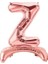 Ayakta Durabilen Rose Gold Z Harf Folyo Balon 1