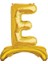 Ayakta Durabilen Altın E Harf Folyo Balon 1
