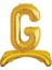 Ayakta Durabilen Altın G Harf Folyo Balon 1
