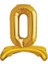 Ayakta Durabilen Altın O Harf Folyo Balon 1