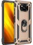 - Xiaomi Poco X3 - Kılıf Yüzüklü Zırh Tank Vega Kapak - Gold 1