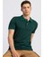 Slim Fit Dar Kesim Polo Yaka Yeşil Erkek T-Shirt 1