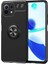 Caseworld Xiaomi Mi 11 Lite Kılıf Renkli Yüzüklü Manyetik Silikon Kapak Siyah - Siyah 1