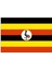 Uganda Gönder Bayrağı 50 x 75 cm cm 1