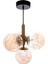 4lü Sarkıt Avize Karpuz Avize - Cam Avize 4 Lü Top Avize - LED Avize Ledli Avize Rose Gold Bal Rengi 1
