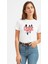Stranger Things The Upside Down Baskılı Beyaz Kadın Tshirt 1