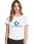Commodore Logo Baskılı Beyaz Kadın Tshirt 1