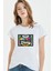 Sinyal Yok Baskılı Beyaz Kadın Tshirt 1