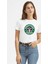 Star Coffee Baskılı Beyaz Kadın Tshirt 1