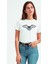 Aerosmith Hard Rock Rock And Roll Baskılı Beyaz Kadın Tshirt 1